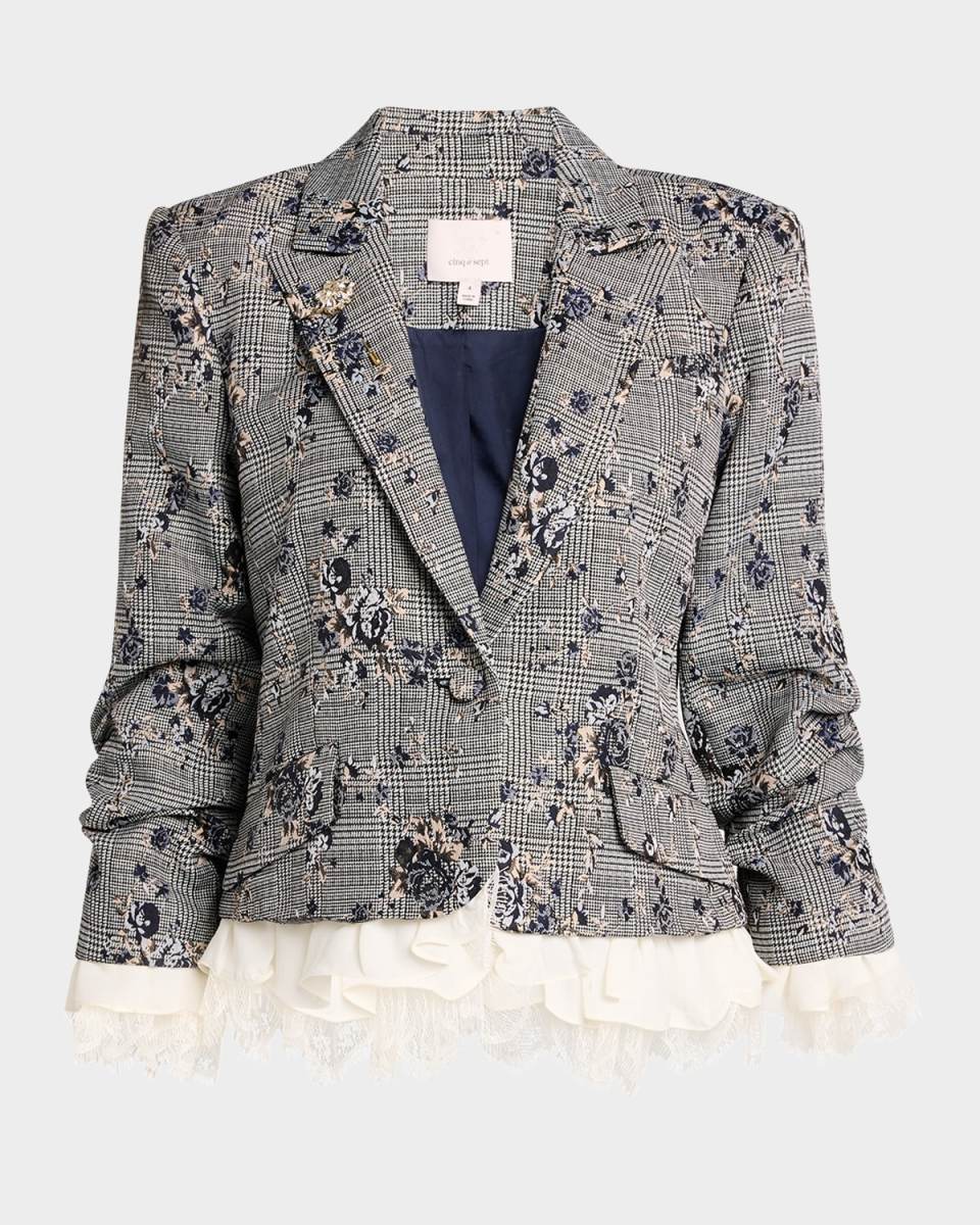 Hilla Lace-Trim Jacket